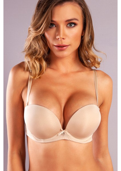 Genius Balconette Heavy Push Up Bra, Ten Konforlu ve Şık Sütyen