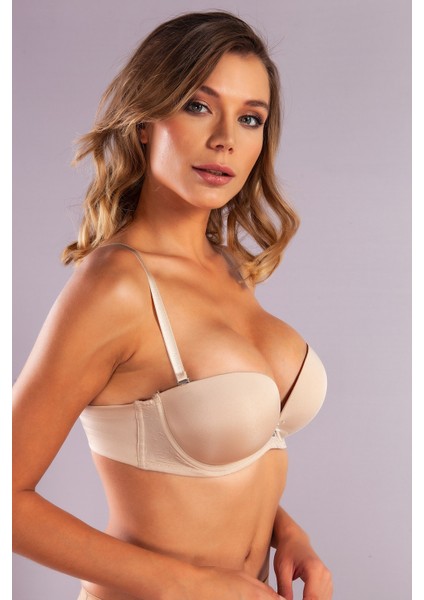 Genius Balconette Heavy Push Up Bra, Ten Konforlu ve Şık Sütyen