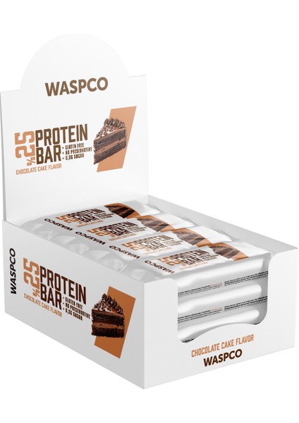 Bitter Çikolata Kaplı Çikolatalı Kek Aromalı Protein Bar 36gr x 12 Adet
