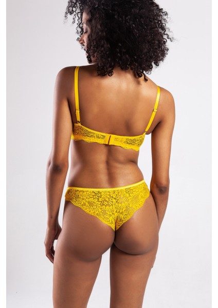 G.colors Balconette Foam Push Up Bra, Sarı Konforlu ve Şık Sütyen