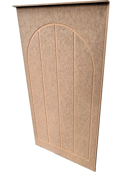 Mdf Cnc Işlemeli Dekoratif Boyanabilir Duvar Paneli (102X54CM) (4mm) Oval