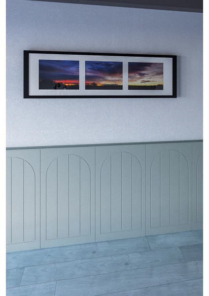 Mdf Cnc Işlemeli Dekoratif Boyanabilir Duvar Paneli (102X54CM) (4mm) Oval fırsatları