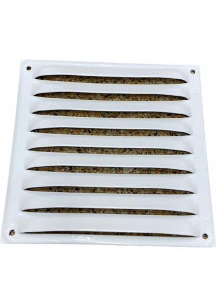 Beyaz Sabit Kanat Metal Menfez 200X200 (Beyaz)