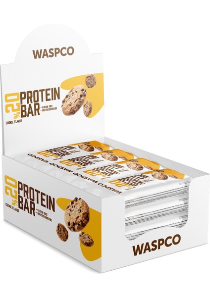 Kurabiye Aromalı Protein Bar 40g x 12 Adet