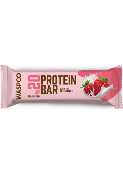 Çilekli Protein Bar 40g x 16 Adet