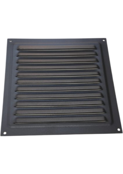 Siyah Sabit Kanat Metal Menfez 200X200 (Siyah)