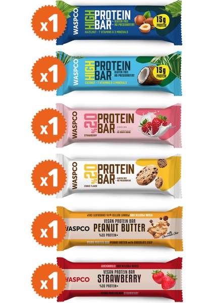 Protein Bar Deneme Paketi 6 Adet