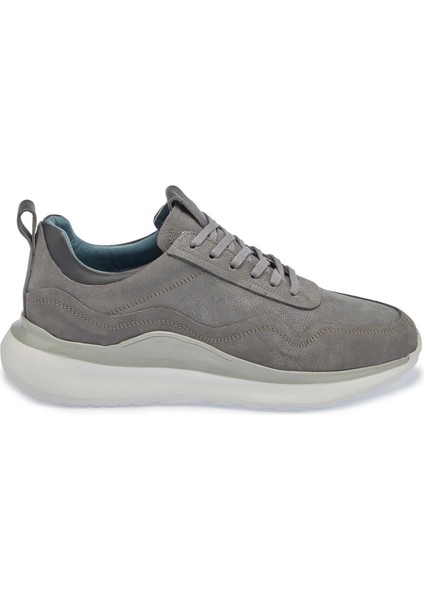 Gri Hakiki Nubuk Deri Erkek Sneaker - E24I1AY56912-A40 modelleri
