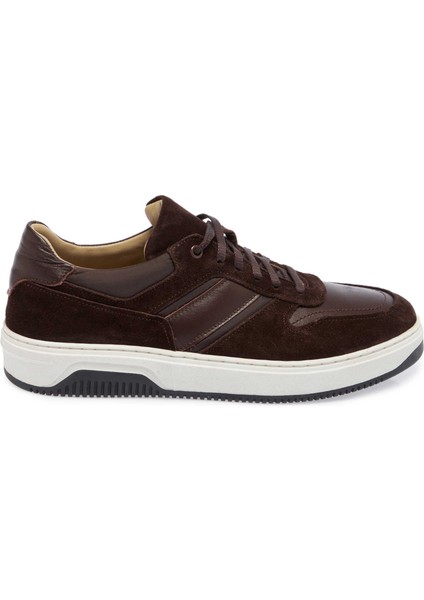 Kahve Deri-Tekstil Erkek Sneaker - E24I1AY56901-W20 modelleri