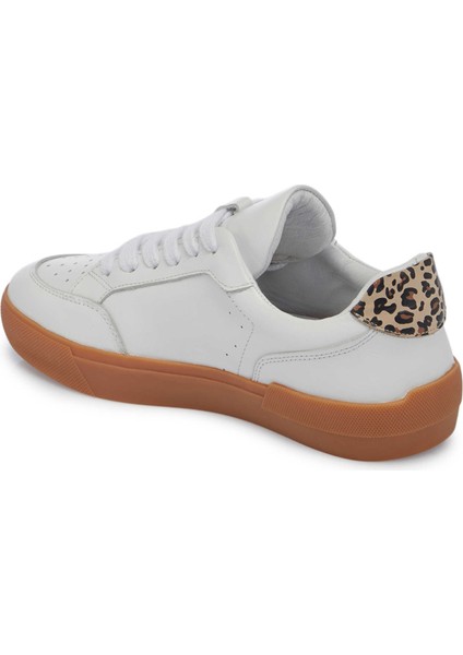 Beyaz Hakiki Deri Kadın Sneaker - K25I1AY68118-A26