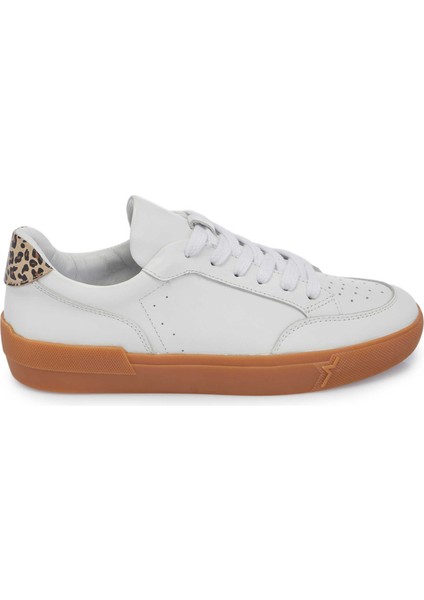 Beyaz Hakiki Deri Kadın Sneaker - K25I1AY68118-A26