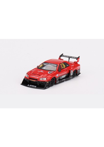 843 Nissan LB-ER34 Super Silhouette Skylıne Red/black 1/64