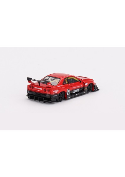 843 Nissan LB-ER34 Super Silhouette Skylıne Red/black 1/64 fiyatları