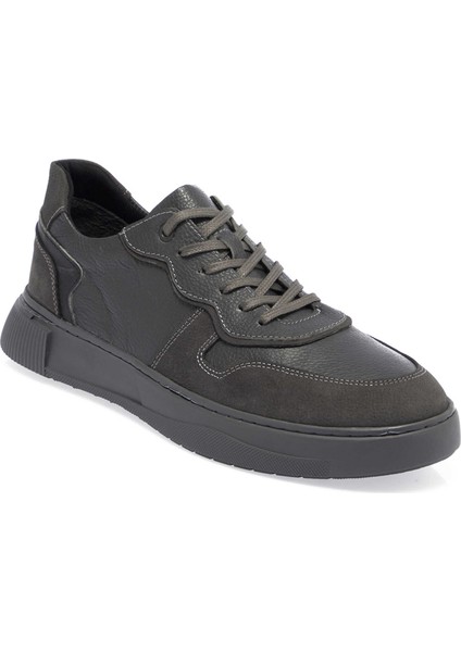 Gri Hakiki Deri Erkek Sneaker - E24I1AY56908-H0Q