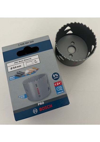 Aksesuar Pro Multi Material Delik Açma Testeresi - Panç 64 mm fırsatları