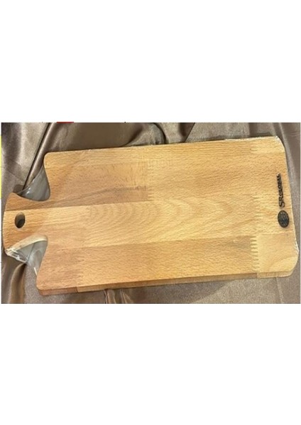 Kayın Ağacı Sunum ve Kesme Tahtası – Doğal Ahşap Servis Tabağı 50 x 15 cm
