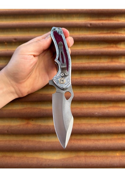 Atak Selçuklu 4116 Gravürlü Metal Kabze Çakı - Kişiye Özel Yazı, Isim fiyatları