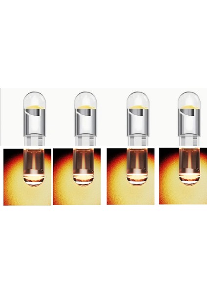 LED Ampul 4 Adet Sarı Renk 1W 12v