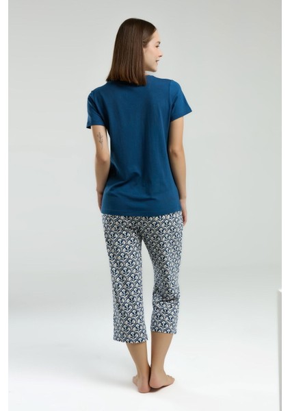 3213 Kadın Kapri Pijama Takım modelleri