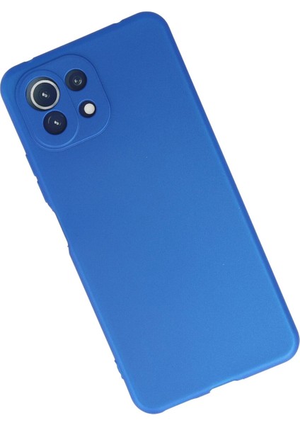 Xiaomi Mi 11 Lite Kılıf First Silikon - Mavi Zrnet
