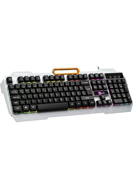 Klavye Oyuncu Gaming Işıklı Rainbow Efektli Qtop KB123