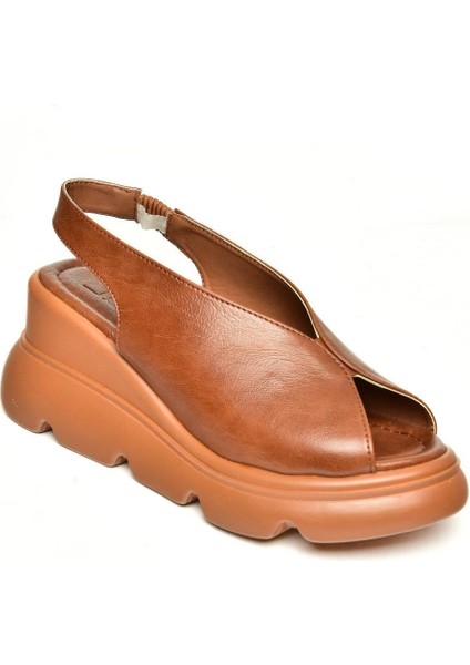 U312255009 Taba Kalın Tabanlı Kadın Sandalet