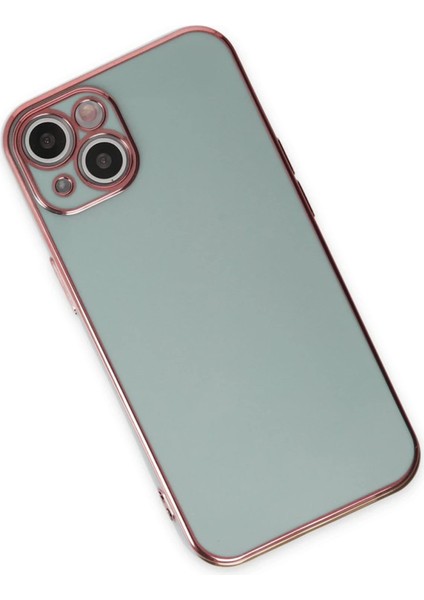 Apple iPhone 15 Kılıf Volet Silikon - Açık Yeşil Zrnet