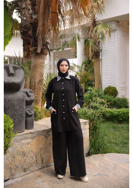 Kadın Tesettür Gömlek-Pantolon & Eşofman Takımı, Alt-Üst Takım 503