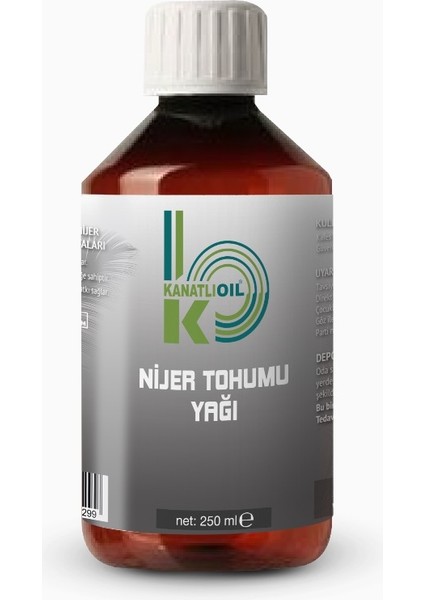 Soğuk Pres Nijer Tohumu Yağı 250 ml
