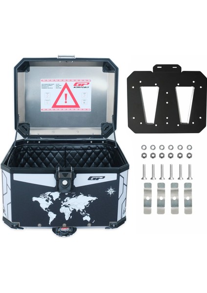 DSN04 Universal 57 Lt Desenli Alüminyum Motosiklet Çantası indirimleri