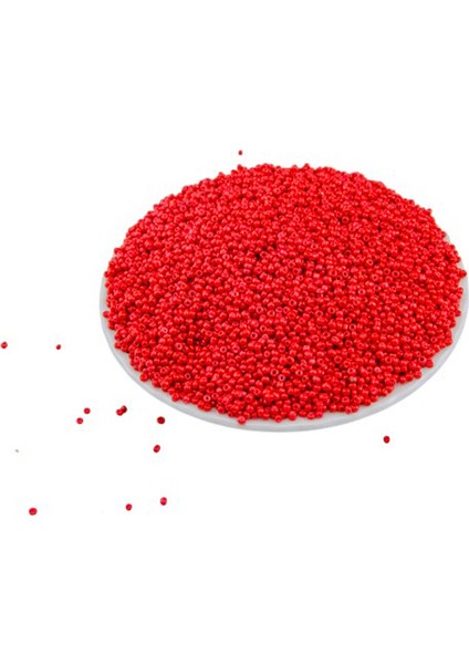 12 Dizi 2 mm Mat Kırmızı 40 gr Cezaevi Boncuğu