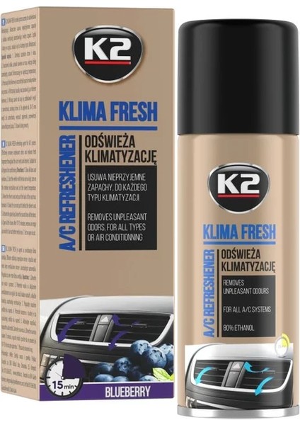 Klima Refresh Blueberry Klima Ortam Kokusu 150 ml