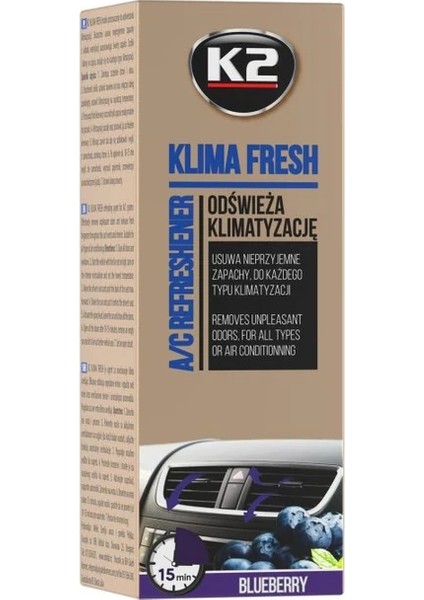 Klima Refresh Blueberry Klima Ortam Kokusu 150 ml