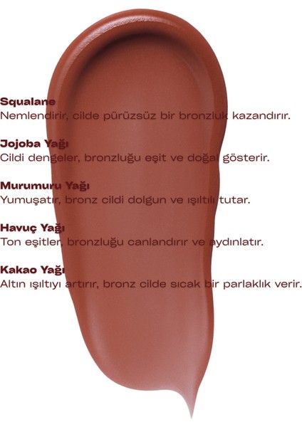 Bronzaura | Güneş Altında Kullanılan Yoğun Bronzlaştırıcı Fırçalı Stick | Kakao Jojoba Havuç Yağı İçeren | Tanning Stick