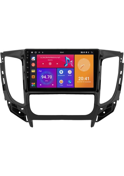 Mitsubishi L200 Android Multimedya Sistemi (2015-2019) CRV4363XP