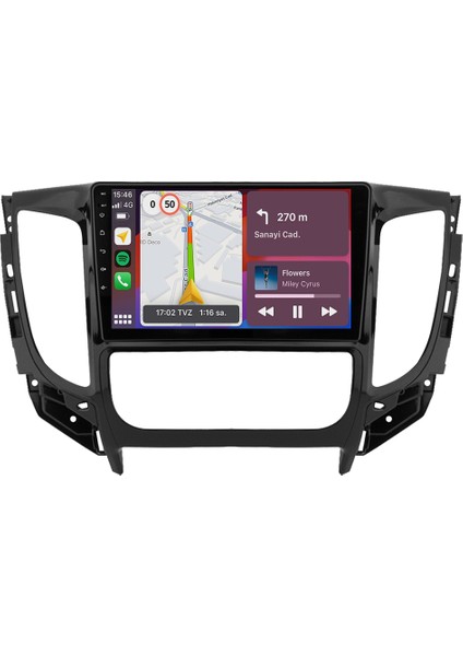 Mitsubishi L200 Android Multimedya Sistemi (2015-2019) CRV4363XP