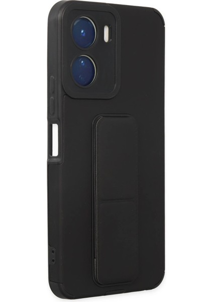 Vivo Y16 Kılıf Mega Standlı Silikon - Siyah Zrnet fiyatları