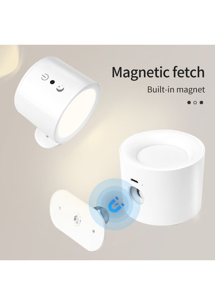 Magnetik Yapışkanlı Uzaktan Kumandalı Işık Oda Salon Işıklandırmak Için Lamba Iç Mekan Için Uygun Şarjlı Aydınlatma Yatak Odası Çocuk Odası Aydınlatması BD80A