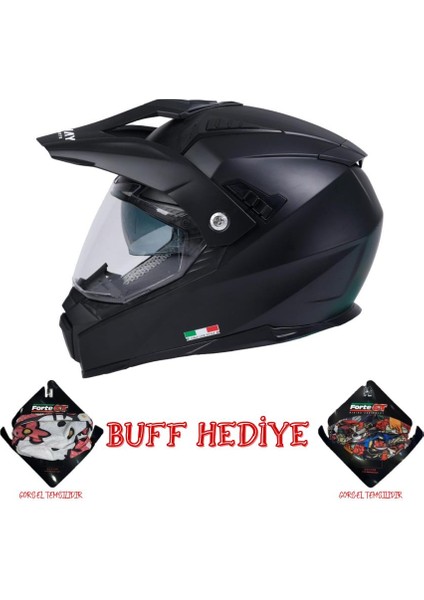 Sw X60 Solid Matt Black Cross Kask