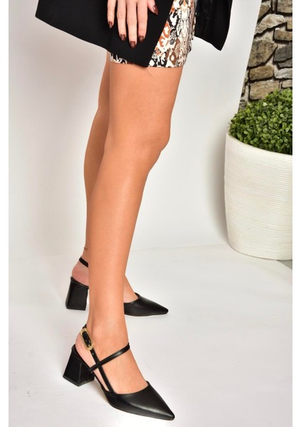 U998144909 Siyah Kalın Topuklu Kadın Ayakkabı fiyatları