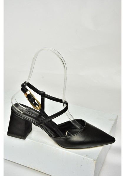 U998144909 Siyah Kalın Topuklu Kadın Ayakkabı fırsatları
