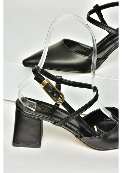 U998144909 Siyah Kalın Topuklu Kadın Ayakkabı indirimleri