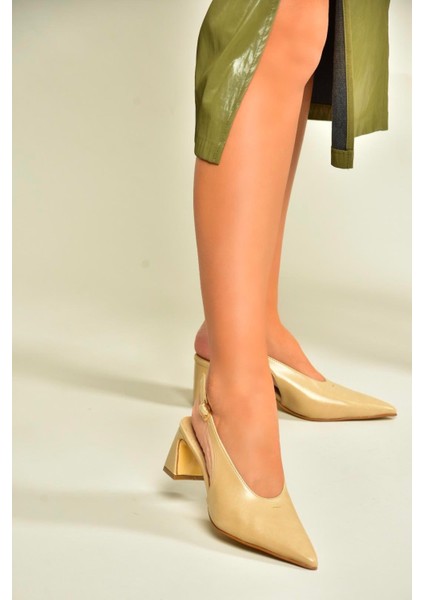 U654080009 Ten Kalın Topuklu Kadın Ayakkabı fiyatları