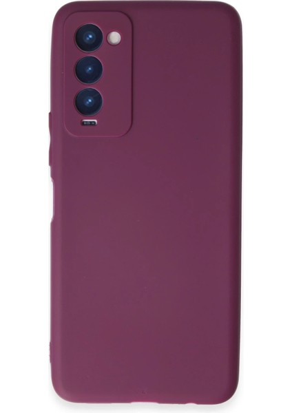 Tecno Camon 18 Kılıf First Silikon - Mor Zrnet