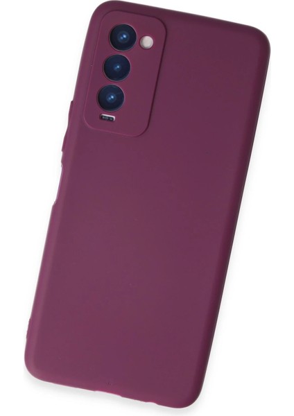 Tecno Camon 18 Kılıf First Silikon - Mor Zrnet