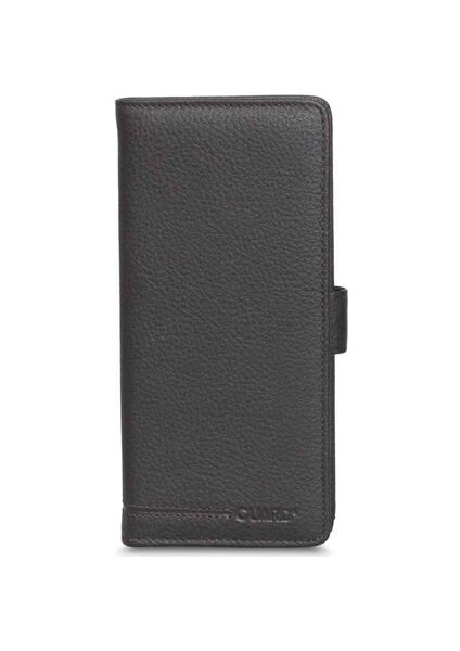 Kahverengi Deri Telefon Girişli Patlı Kadın Cüzdan El Portföyü - GDR250519WT1378