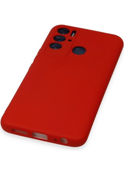 Tecno Pova Neo Kılıf Nano Içi Kadife Silikon - Kırmızı Zrnet
