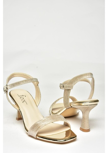 U569519914 Altın Sim Topuklu Kadın Ayakakbı modelleri