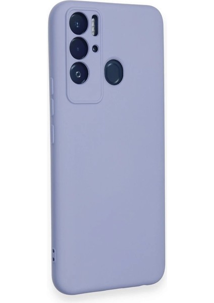 Tecno Pova Neo Kılıf Nano Içi Kadife Silikon - Lila Zrnet