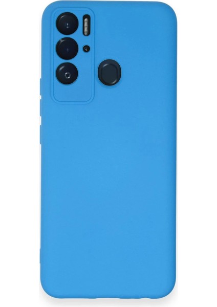 Tecno Pova Neo Kılıf Nano Içi Kadife Silikon - Mavi Zrnet